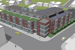 Quincy Commons Rendering - Front