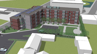 Quincy Commons Rendering - Rear